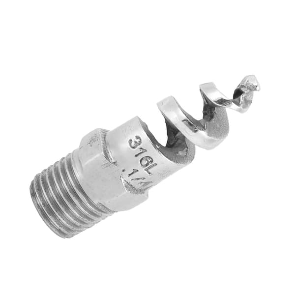 Anti-tilstopnings Spiral Dyse Rustfrit Stål Han Gevind G1/4 DN8 Vandingsudstyr