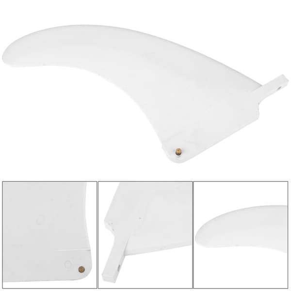 Bærbar Nylon Surfebrett Finne Erstatning 6.5 Tommer Hvit