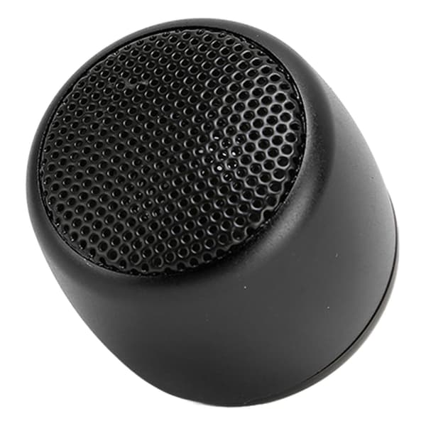 Mini Bluetooth Højttaler Kraftig Subwoofer USB Genopladelig Metal Bærbar Trådløs Højttaler til Telefon Tablet PC Sort
