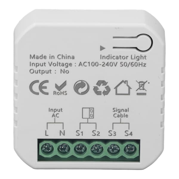 Smart Zigbee Garageport Controller Stemmefjernbetjening Rullegitteradgangsåbner 100-240V EU-stik