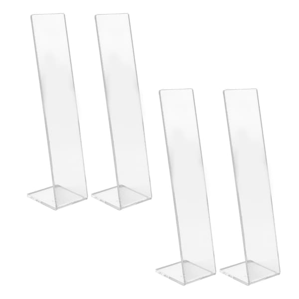 4-pack Akryl Hårklämma Displayställ Transparent Smyckeshållare för Butik