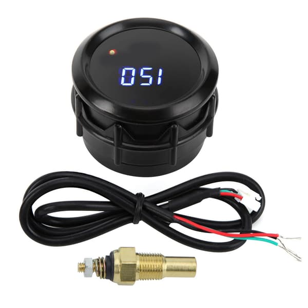 52mm Blå LED Digital Oljetermometer med Sensor 40 til 150 Grader Celsius Temperaturmåler