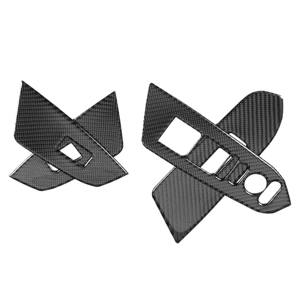 4 stk. Bilskiftpanel Trim i Kulfiber til Honda CRV 2016-2019