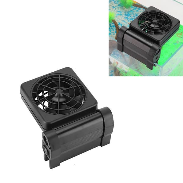 Akvarium kjølevifte justerbar minivifte hastighetskontroll CN US Plug WW F1 ett hode