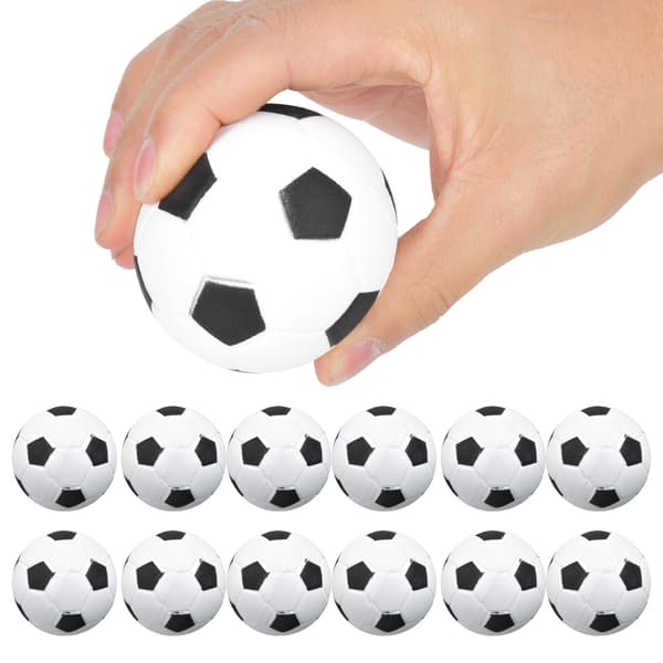 12 stk. 6,3 cm Bløde EVA Elastiske Bolde til Børnelegeplads - Trykreducerende Stressbold - Fodbold til Børn