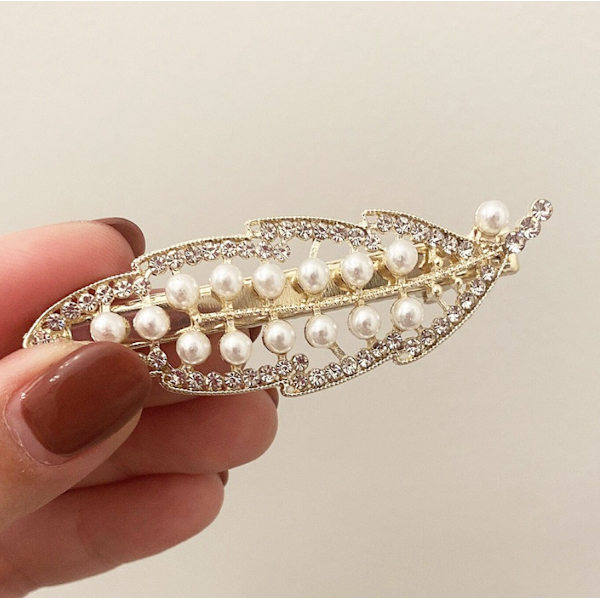 Leaf Pearl hårklemme