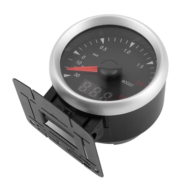 60mm 2,5 tommer 12V Universal LED Bil Turbo Boost Måler 30 til 2,5 BAR LED Indikator Kontrol