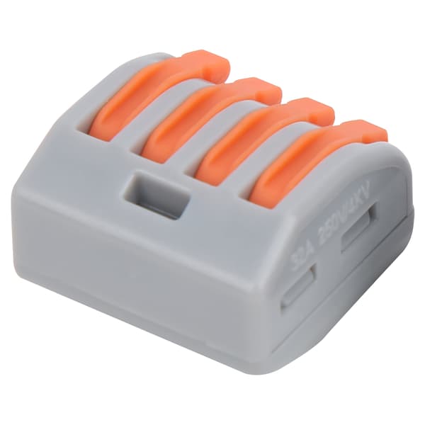 50 stk. Push Wire Connector Mini Hurtig Kompakt Terminalblok Parallel PCT-214