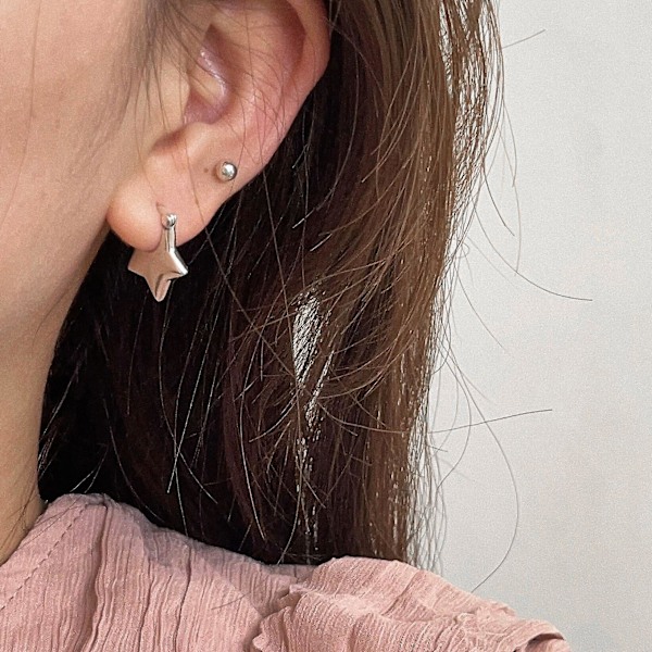 Øreringe 925 Sølvsmykker Star Fashion Jewelry Ac8106
