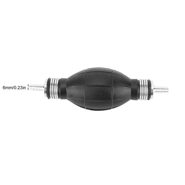 ABS Bränsleledning Hand Primer Bulb Envägs Matningsventil 6mm för Bil Båt Marin