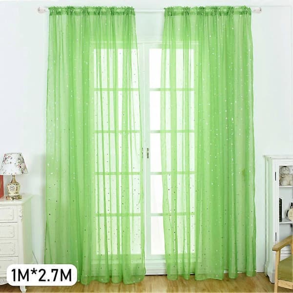 Romantisk tyllgardin elegant, romantisk for barnerom green 1m*2.7m