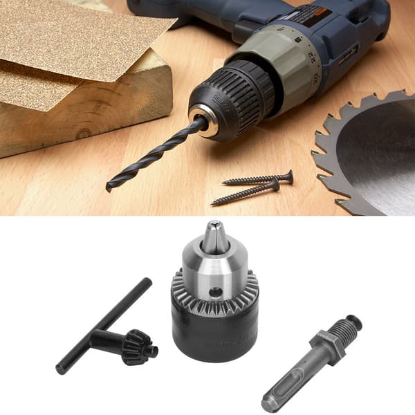 SDS-adapter Rund skaft Nyckeltyp Borrchuck 1,5-13mm 1/2-20UNF