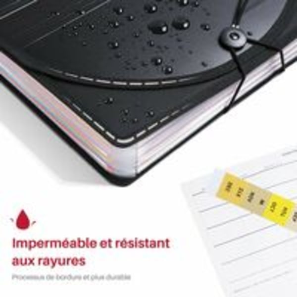 24 fack Mapp Mapp Mapp Mapp i plast med expanderbart dokumentlock A4