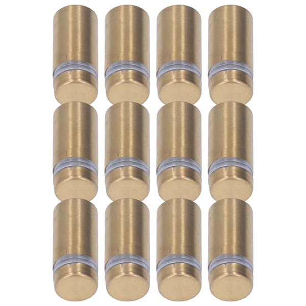 12 Rostfria Stål Väggmonterade Akrylskylt Hårdvaruskruvar 12x25mm