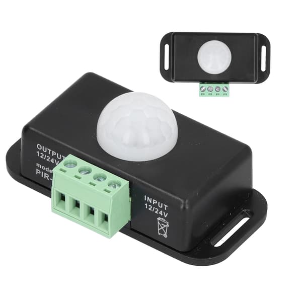 PIR Sensor LED Infrarød Bevægelsesdetektering Timer Switch 12V til 24V DC til Skab Badeværelse Korridor