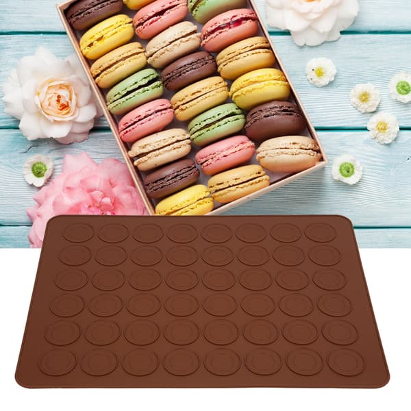 Silikone Macaron Bageplade - 48 Huller, Non-Stick Underlag til DIY Køkkenudstyr