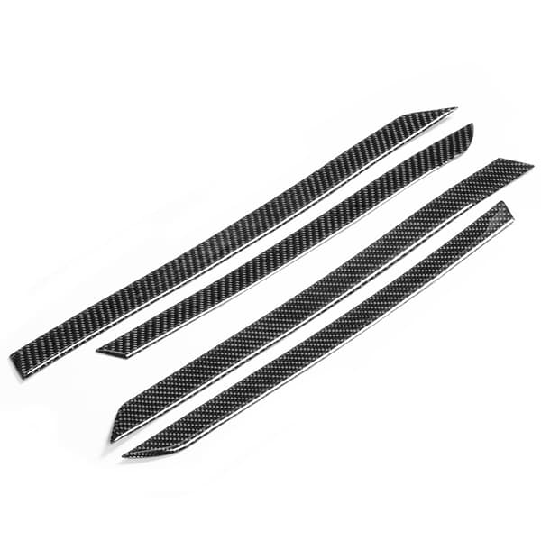 4 stk/sæt Kulfiberstil indvendig dørpanel Stripe Trim Bilinteriørbeskyttelse Eftermontering Passer til Honda Civic 10. 2016-2019
