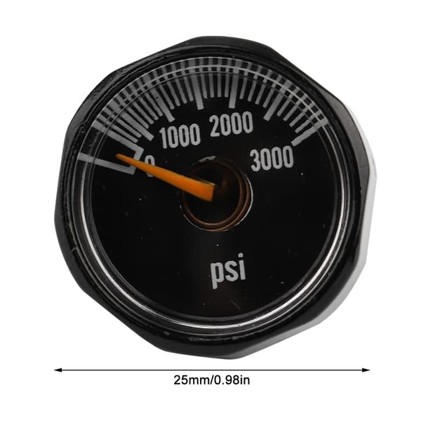 1/8NPT Precisionsventil Mini Tryckmätare Koldioxid Mikromanometer (3000PSI)