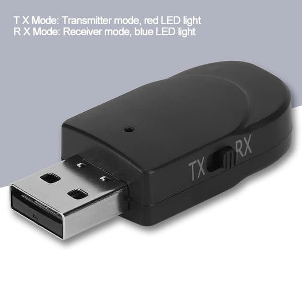 Bluetooth Audio Mottaker Sender 2 i 1 USB Stereo Musikk Trådløs Adapter for Bil TV Datamaskin