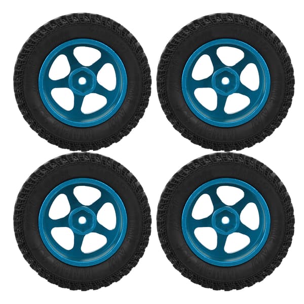 Metallinen pyörännavan kumirengaskorvaus MN86 1 12 RC-autolle, sininen