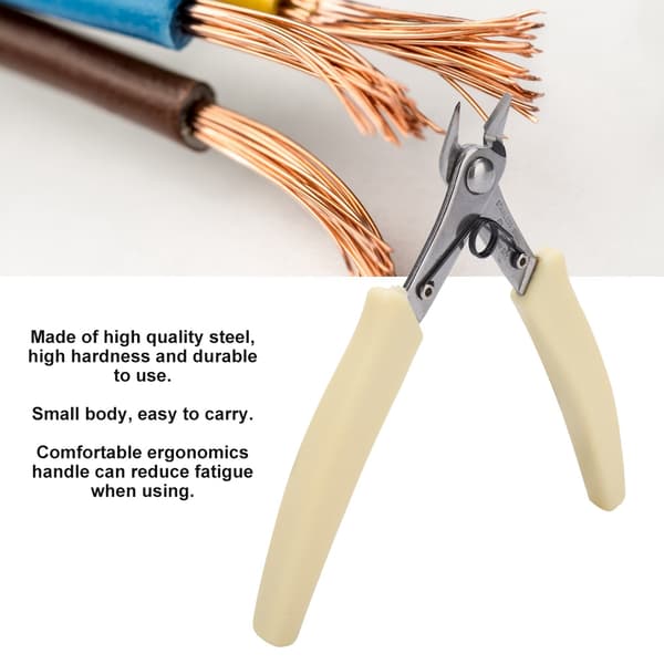 107F1 Mini Elektronisk Diagonal Tang Kabel Sidekutter Trådkutter Håndverktøy SP-23