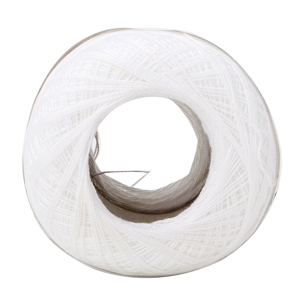 Silk Light Thin Line Sommar Handvirkad bomullsspets (6601 Snövit)
