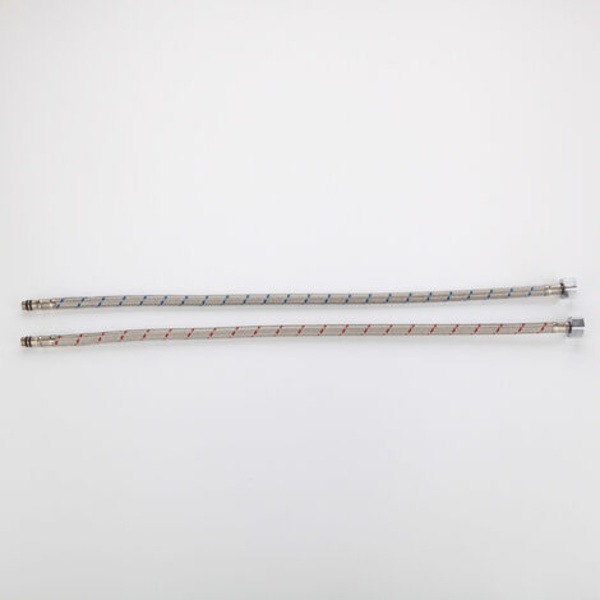 set med 2 duschslangar för integrerade tvättställ eller köksblandare, längd 800 mm, gänganslutning G1/2