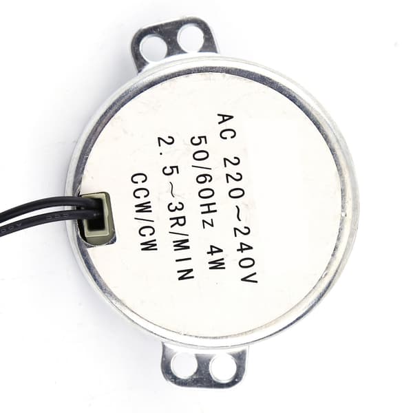 AC Synkron Växelmotor 4W 220-240V 2.5-3 RPM