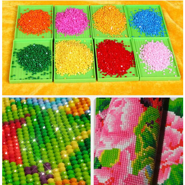 Diamond painting av julgran (30x40)