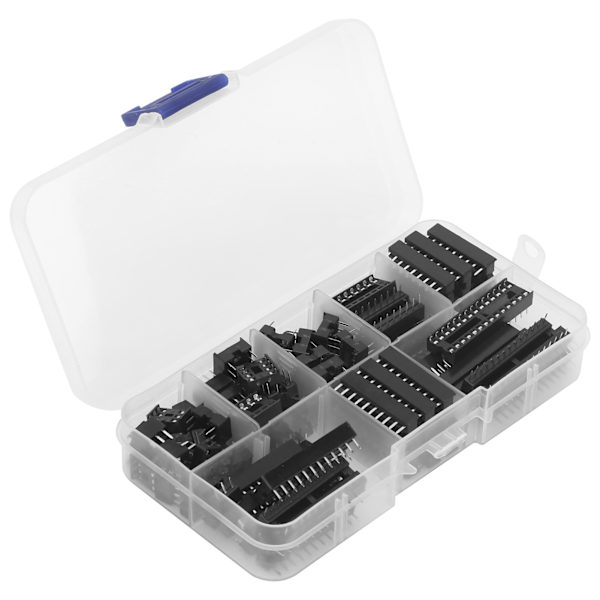66 st IC Sockel Adapter Kit 6-28Pin InLine DIY Elektroniska Komponenter