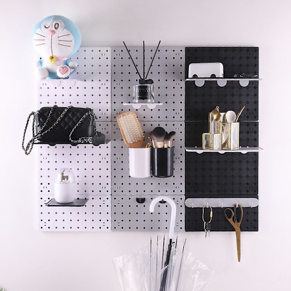 Wall Control Pegboard Rack Horisontal Pegboard - Let at installere Peg Boards L White