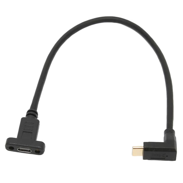 USB 3.1 Typ C Hane till Hona Förlängningskabel Snabb Stabil Panelmontering Skruvhålsadapter