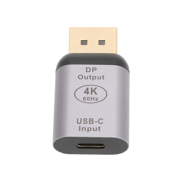 USB-C til DisplayPort Adapter 4K 60Hz Plug and Play Kompakt Bærbar DisplayPort Adapter til Win til Android til OS X