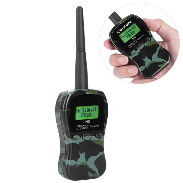 N8 Bærbar Radiofrekvenstæller Meter Walkie Talkie M/ CTCCSS/DCS Dekoder til Bil Marine Camouflage Farve