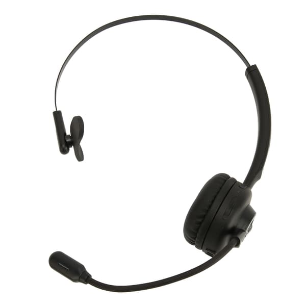 Bluetooth-headset för telefon, enkelsidig, roterbart mikrofon, bekvämt trådlöst headset för affärer med laddningsbas