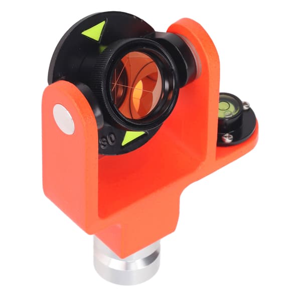 Prisma för totalstationer, enkel lutning, mätutrustning 0 eller -30 mm offset