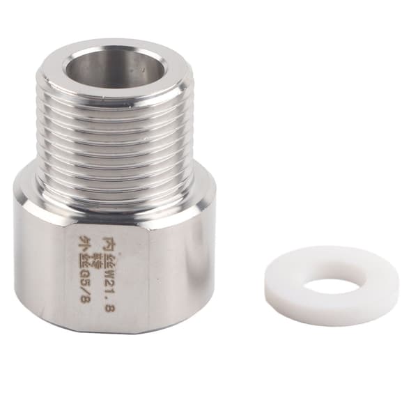 CO2 Regulator Adapter Akvarium Cylinder Konverter W21.8 till G5 8