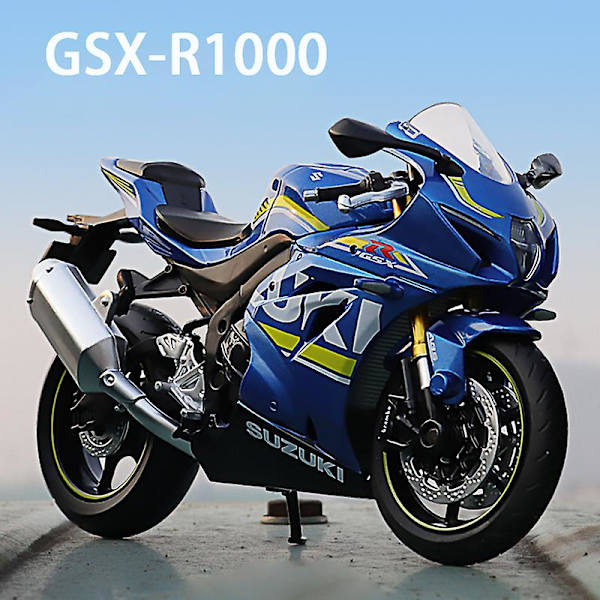 1:12 Diecast moottoripyörämallilelu F-suzuki Suzuki Gsx-r1000 jousitus maastoajoneuvojen moottoripyöräkokoelman mallilahja