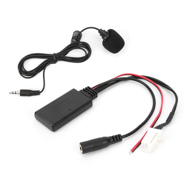 Bluetooth 5.0 AUX Kabel Adapter med Mikrofon Håndfri Udskiftning til Suzuki Swift, til Vitra, til Jimny