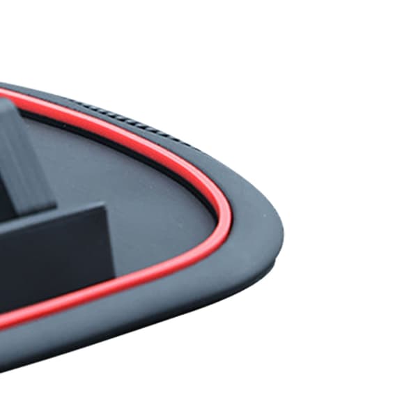 Telefonholder til midtkonsoll Multifunksjonell 2 i 1 Bil Antislipp Silikon Telefonholder Pute Matte Svart