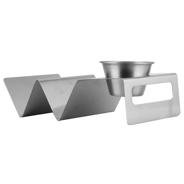 Taco Holder Rack i rustfrit stål, køkken restaurant buffet værktøj