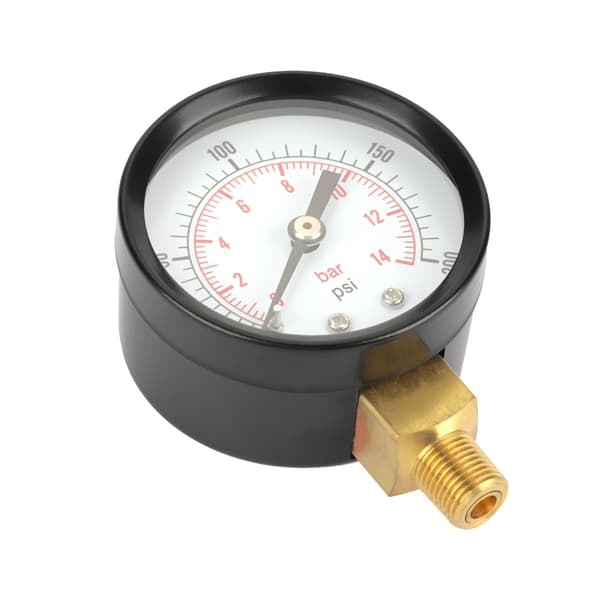 0 til 200 PSI Vand Luft Olie Trykmåler NPT 1 8 Tommer