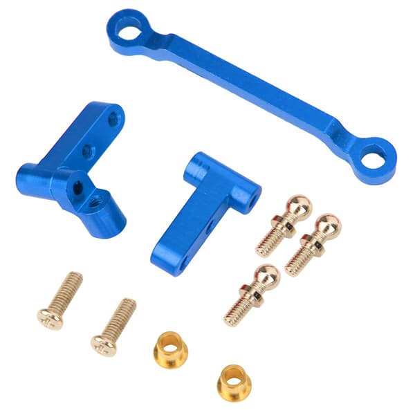 Styreforbindelse i aluminiumlegering for 1/18 A949 A959-B A969 A979 K929 RC-bil Blå