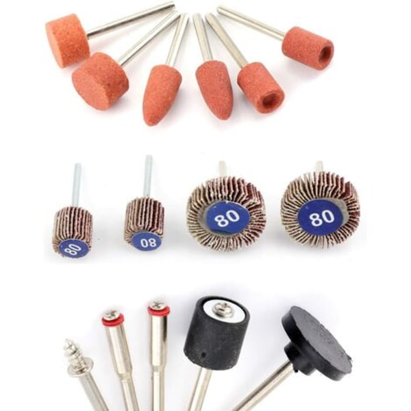 276 kpl pyörivä set hiontaan, kiillotukseen, hiontaan, 1/8" varsi sähköhiomakone