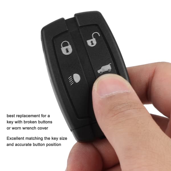 Land Rover Freelander 2 Smart Key Fob Case Shell 4 Knapper Bilfjernkontroll