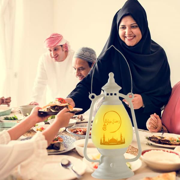 Ramadan Lampe Eid Elektronisk Lys Lanterne Hjemmefest Dekoration