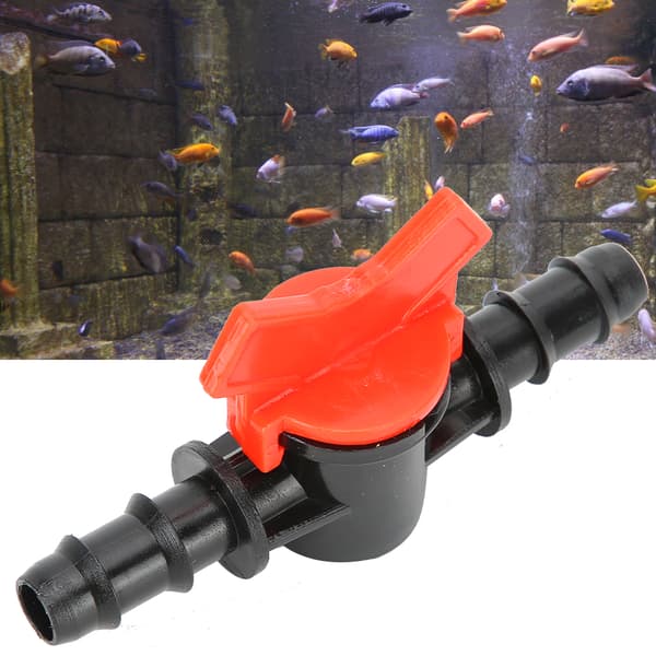 2-trinns vannstrømsregulatorventil for akvarium, rørkobling 10 mm