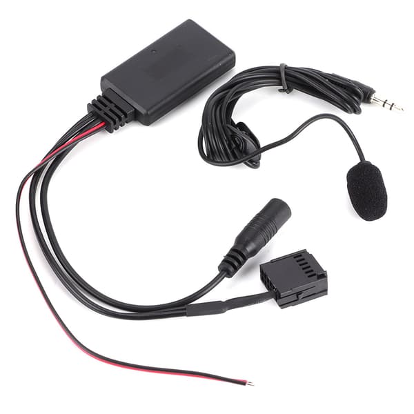 Bluetooth AUX Kabel Adapter med Mikrofon Håndfri Opkald Kompatibel Ford Focus 6000CD
