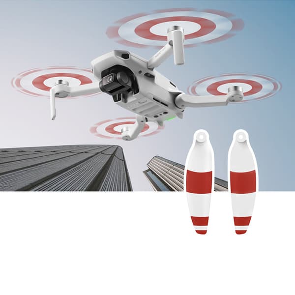 2 par RC Drone 4726F Propeller Tillbehör Brusreducering Passar för DJI Mavic Mini (Vit Röd)