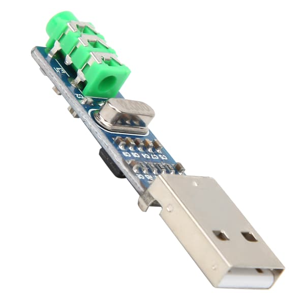 5V Mini USB DAC Dekoder PCM2704 USB Lydkort Analog Lydkort